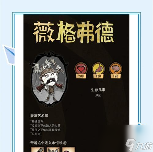 《饥荒》游戏中最适合选择的人物及其特点解密《饥荒》游戏中不同角色的优劣势 title=