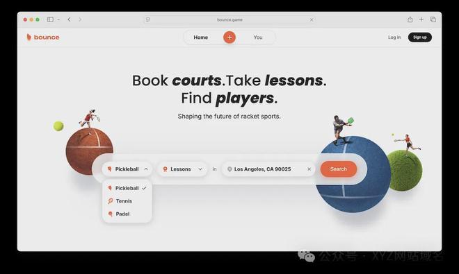 球拍运动平台BounceGame组织球场预订、课程与本地参与 title=